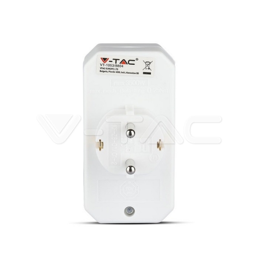 Adaptador 2 x 2.5A 1 x 16A blanco - 4