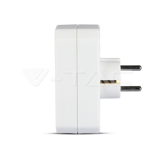 Adaptador 2 x 2.5A 1 x 16A blanco - 5