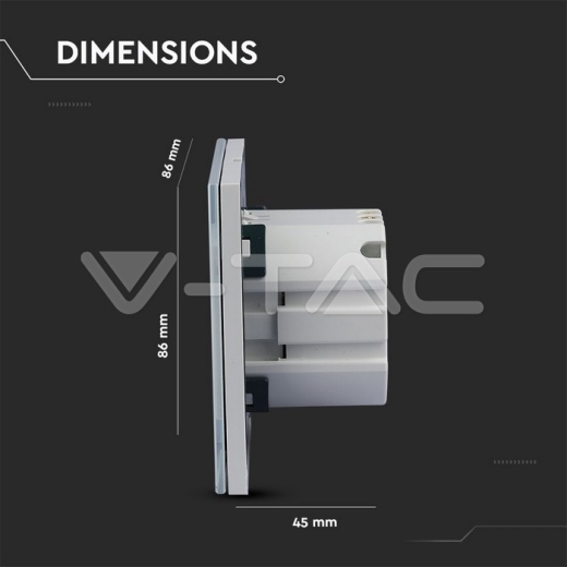 EU Wi-Fi Wall Socket White - 10