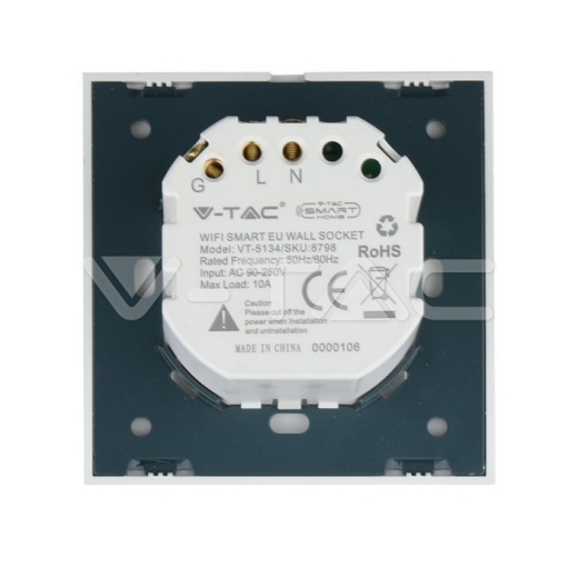 EU Wi-Fi Wall Socket White - 3