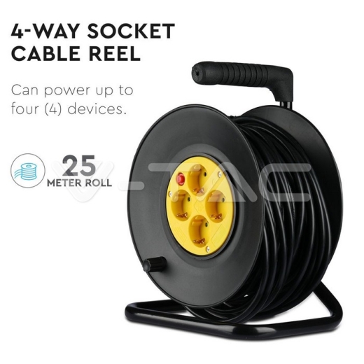 Carrete de cable 25m - 5
