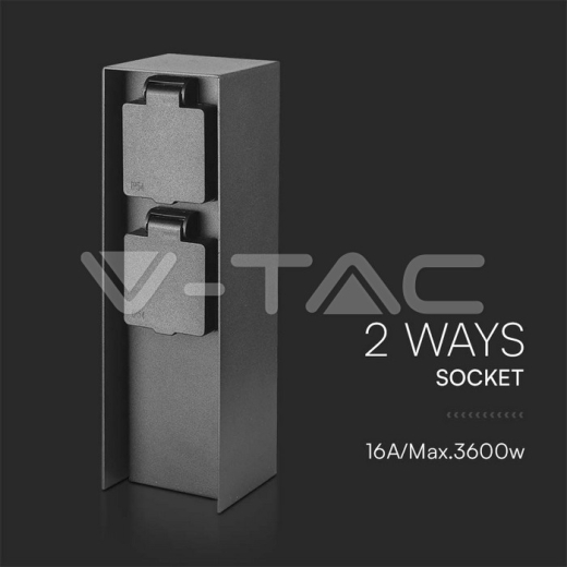 Base para Bolardo 16A max. Pila de potencia de 3600W de acero inoxidable. - 2