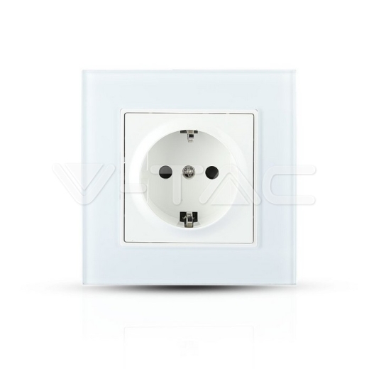 Enchufe EU 16A cristal blanco - 1