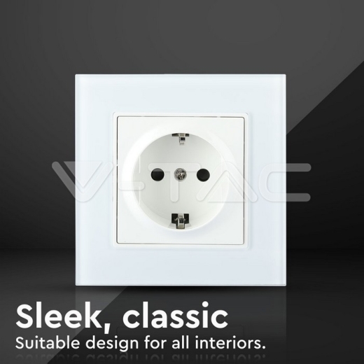 Enchufe EU 16A cristal blanco - 5