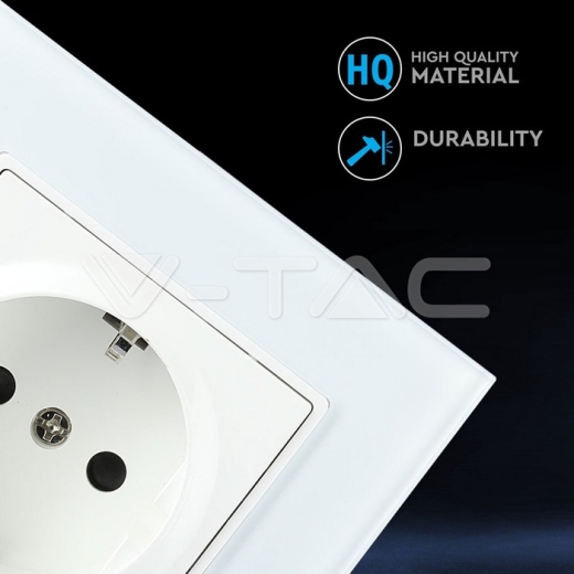 Enchufe EU 16A cristal blanco - 6