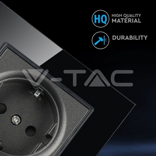 Enchufe EU 16A cristal negro - 6