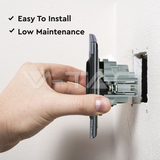 Enchufe EU 16A cristal negro - 7