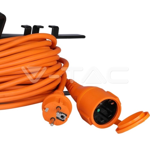 Cable de extensión 3G 1.5mm x 30m 1 toma 16A IP44 naranja & negro - 2