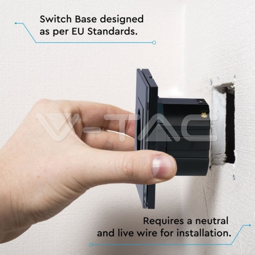 Enchufe de pared WIFI estándar europeo color negro - 9