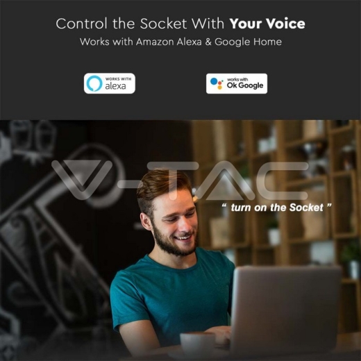 EU WIFI Socket Compatible With Amazon Alexa And Google Home - 4