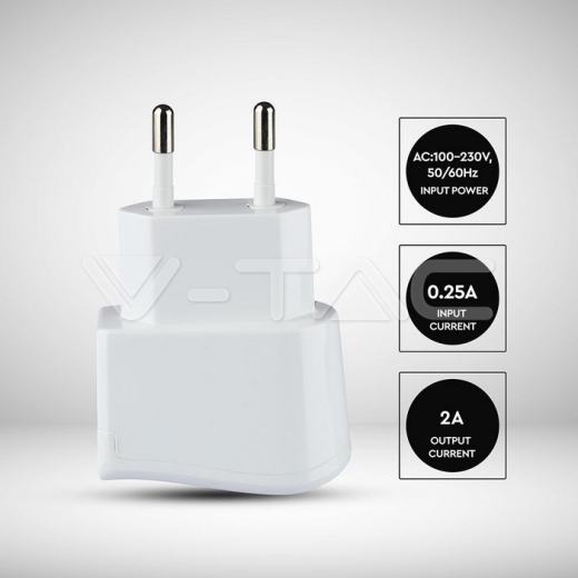 Adaptador de viaje USB Blister Blanco - 4