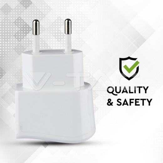 Adaptador de viaje USB Blister Blanco - 5