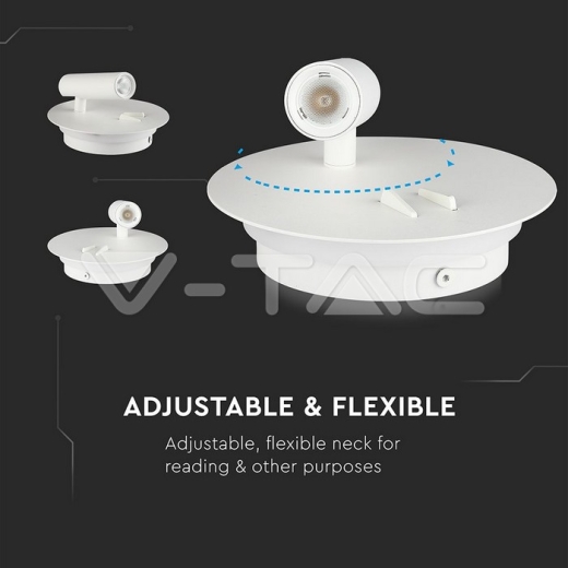 Luz lateral de hotel LED 3W+6W Blanco 3000K - 7
