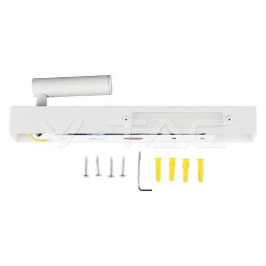 Lámpara de pared LED dormitorio 3W+3W LED cuerpo blanco 3000K - 4