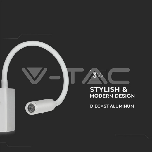 Luz lateral de hotel LED 3W blanca 3000K - 4