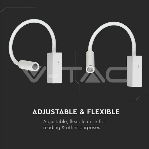 Luz lateral de hotel LED 3W blanca 3000K - 6