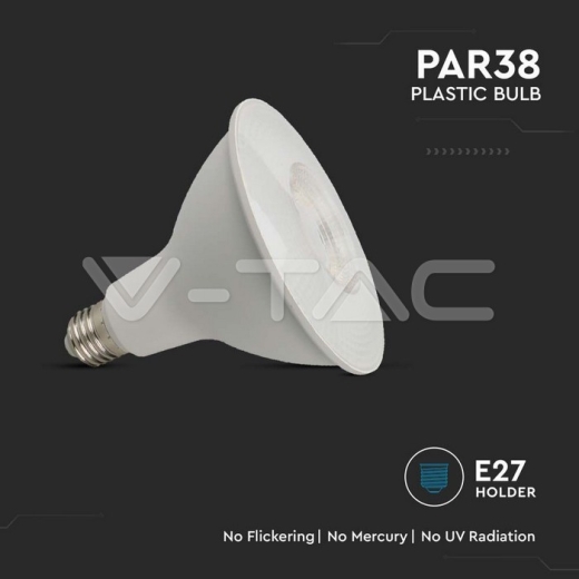 12.8W LED PAR38 Bulb SAMSUNG Chip 6500K E27 - 3