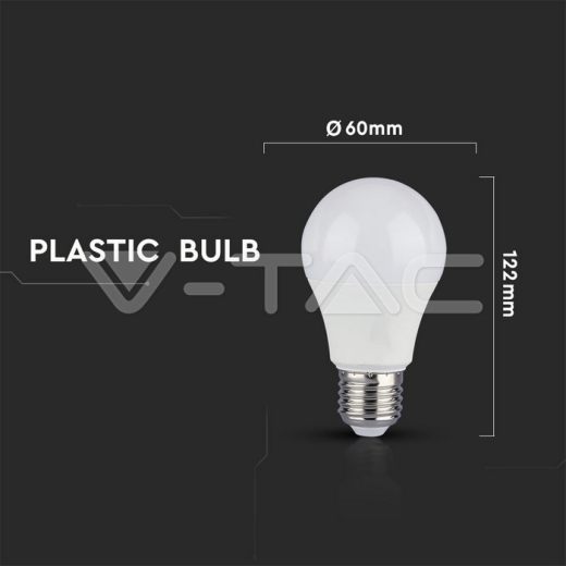 Bombilla LED 9W A60 E27 Plástico Regulación de 3 pasos Blanco Natural 2 pcs / Blister Pack - 6
