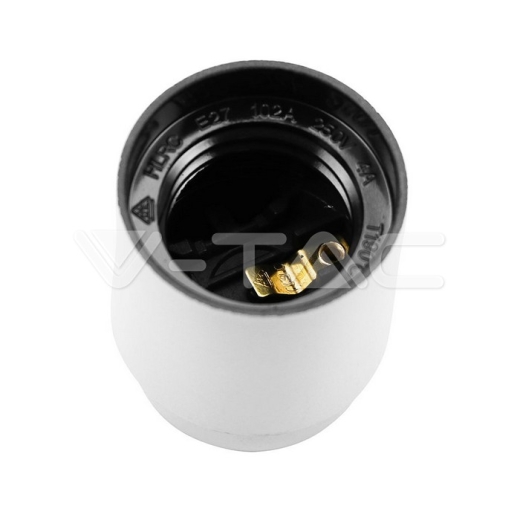 E27 Holder Backelite - Blanco - 2