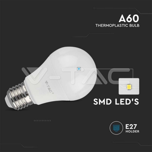 Bombilla LED 10.5W E27 A60 Termoplástico 3000K 3UDS/PACK - 2