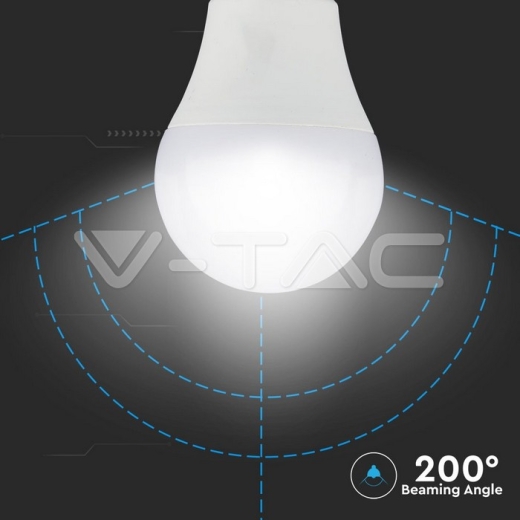 LED Bulb 10W E27 A60 Plastic 6400K CRI 95+ - 3