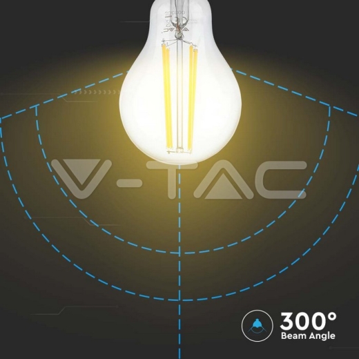 LED Bulb 12W Filament E27 A60 Clear Cover 3000K - 3