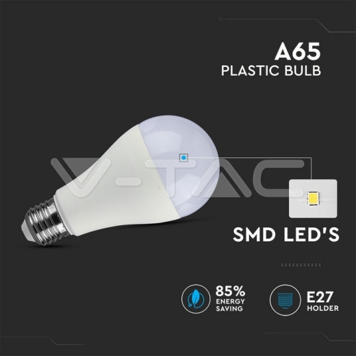LED Bulb 18W E27 A80 2000 lm Plastic 3000K - 3