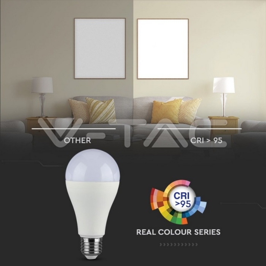LED Bulb 18W E27 A80 2000 lm Plastic 3000K - 4