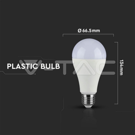 LED Bulb 18W E27 A80 2000 lm Plastic 3000K - 5
