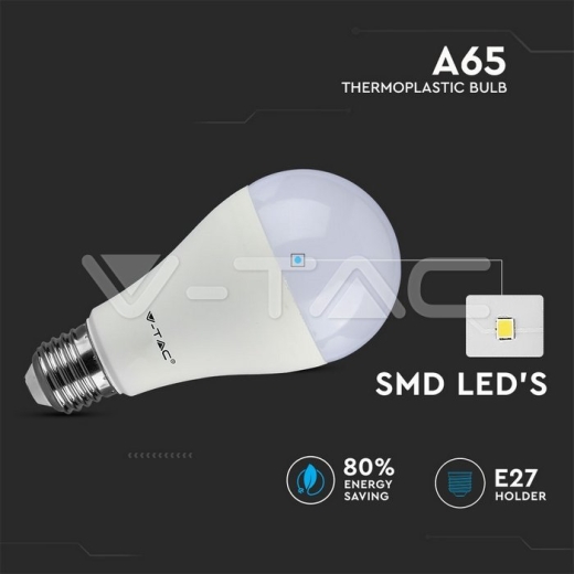 LED Bulb 17W A65 Е27 200° Thermoplastic Warm White - 2