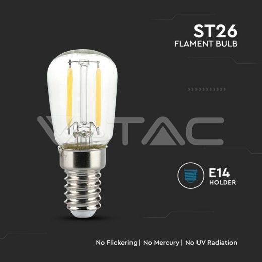 Bombilla LED 2W Filamento E14 ST26 4000K - 2