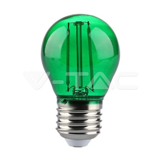 Bombilla LED 2W Filamento E27 G45 Verde - 1