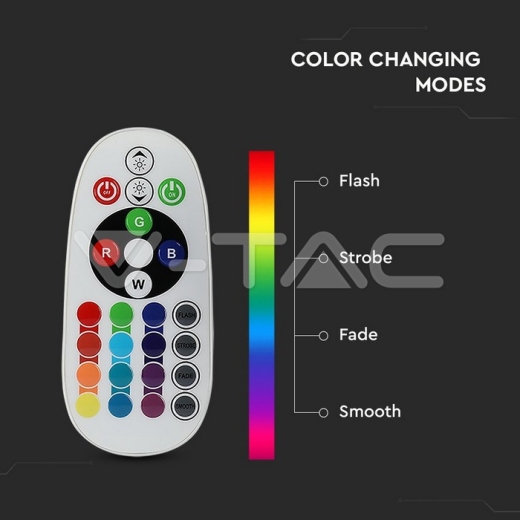 LED Bulb 3.5W E14 P45 Dimming Brightness RF Control RGB 6400K - 5