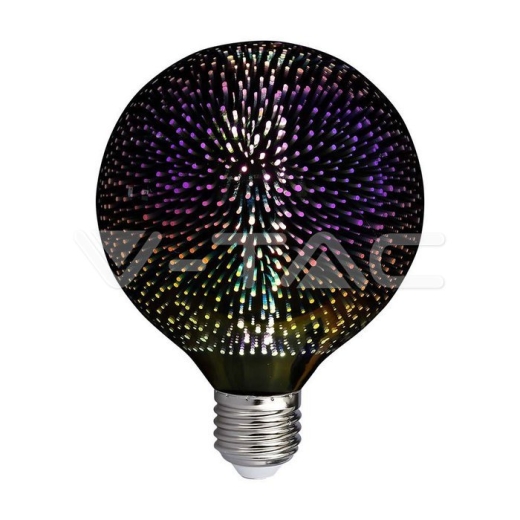 LED Bulb 3W Filament E27 G125 3D 3000K - 1