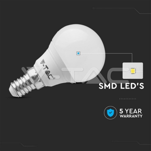 LED Bulb 4.5W E14 P45 4000K 6pcs/pack - 2