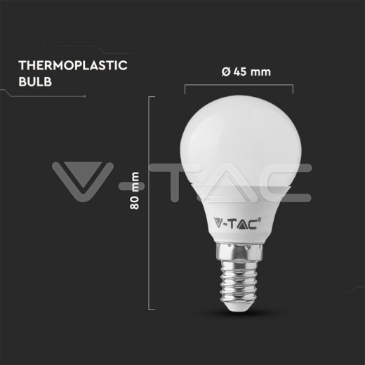 LED Bulb 4.5W E14 P45 4000K 6pcs/pack - 5