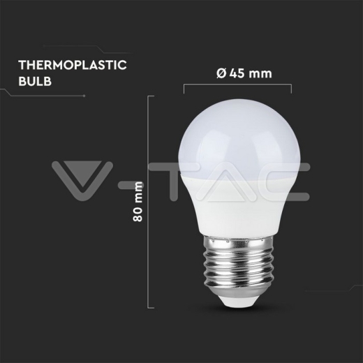LED Bulb 4.5W E27 G45 3000K 6pcs/pack - 4