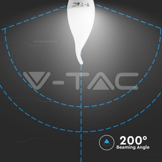 LED Bulb 4W E14 Candle Flame Warm White - 2