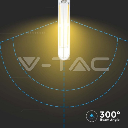 LED Bulb 4W E14 T20 Filament Clear Glass 3000K - 3