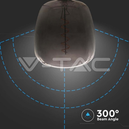 Bombilla LED 4W E27 Filamento Forma Florero Negro - 3