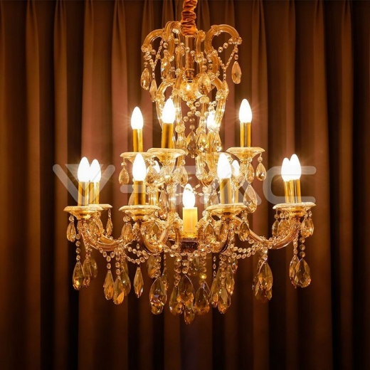 LED Bulb 4W Filament E14 Twist Candle Dimmable 3000K - 5