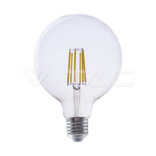 Bombilla LED 4W Filamento E27 G125 Transparente 3000K - 1