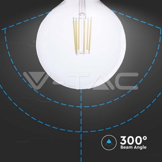 Bombilla LED 4W Filamento E27 G125 Transparente 4000K - 3