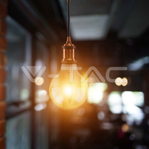 Bombilla LED 4W Filamento E27 G80 Ámber 1800K - 5