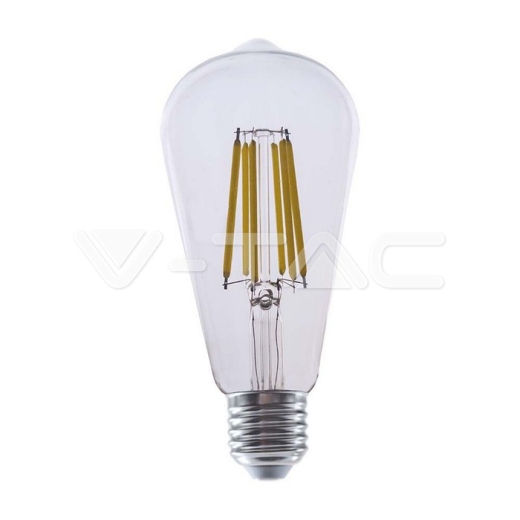 LED Bulb 4W Filament E27 ST64 Clear Cover 4000K - 1
