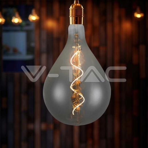LED Bulb 4W Filament Spiral A160S 2700K Smoky Glass - 4