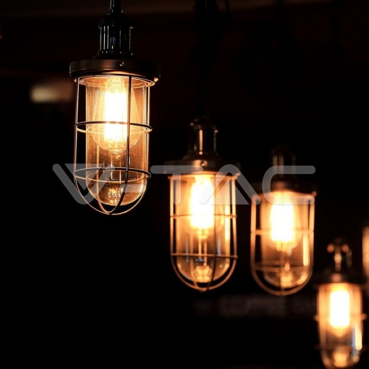 LED Bulb 4W Filament E27 ST64 Clear Cover 3000K - 6