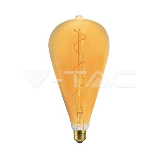 LED Bulb 4W Filament Spiral ST120 2700K Amber Glass - 1