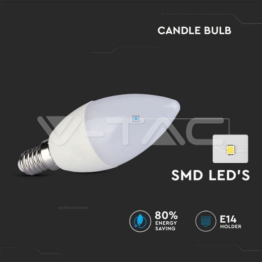 LED Bulb 5.5W E14 Candle Warm White 2pcs/Blister - 5