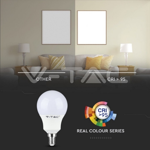 Bombilla de LED 5.5W E14 P45 6400K CRI 95+ - 4